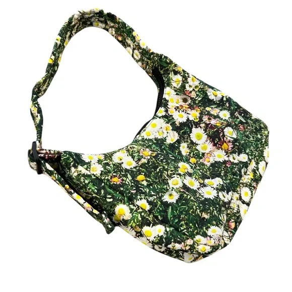 Baggu Mini Nylon Shoulder Bag in Daisy / Floral Purse Handbag - Picture 3 of 12